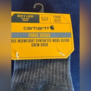 Carhartt Men's black / grey  Crew Socks